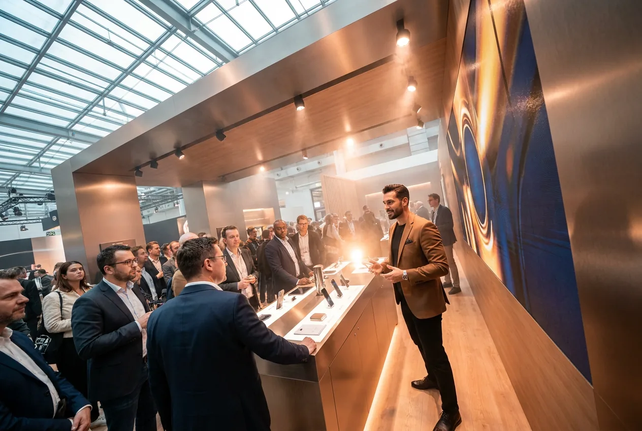 Messestand mit Beratung