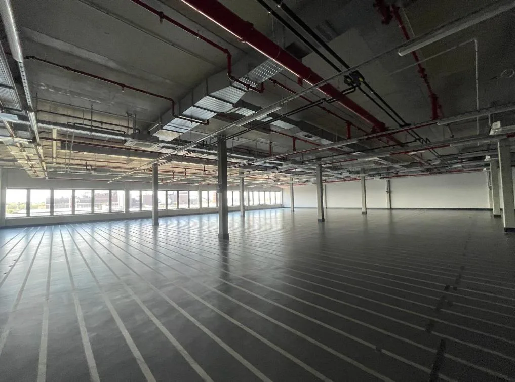 The prepared hall shortly before it is stocked.